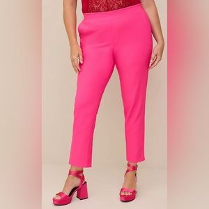 TORRID PULL-ON RELAXED TAPER STUDIO REFINED CREPE HIGH-RISE PANT